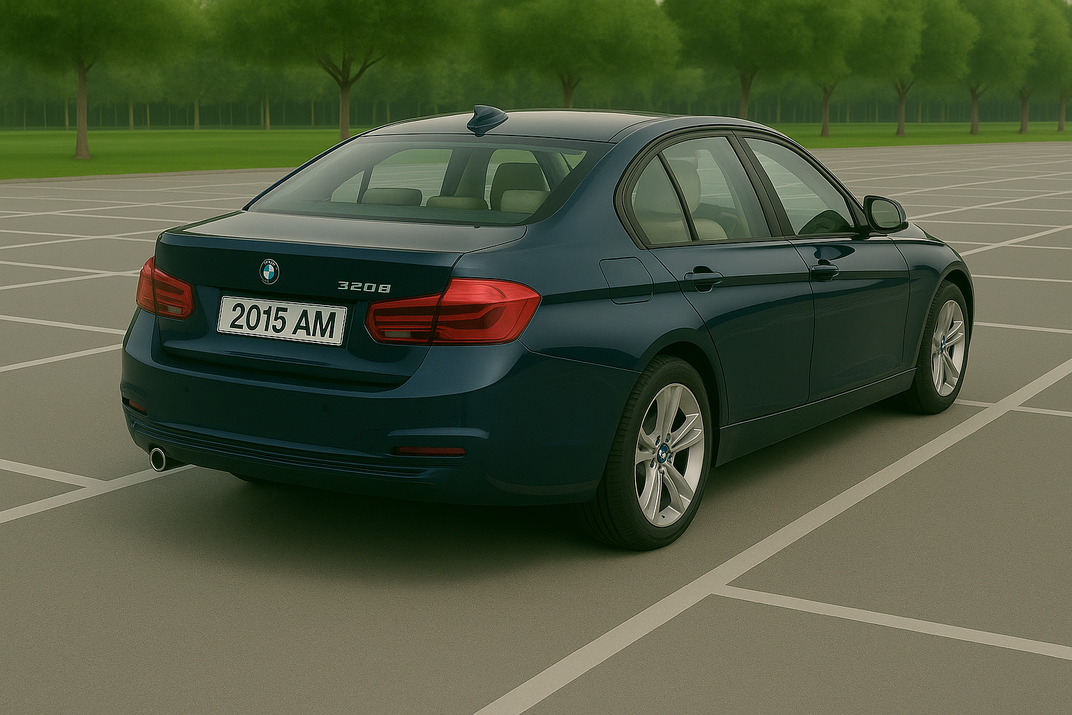 
								BMW 320d Blue 2015 full									