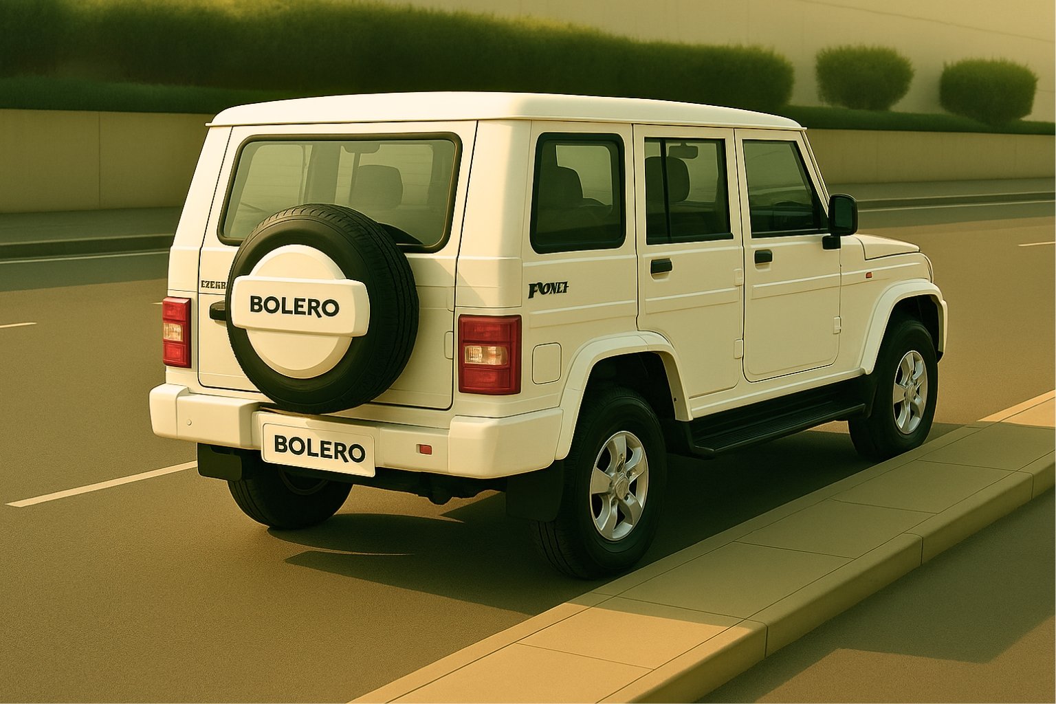 
								Mahindra Bolero White 2019 full									