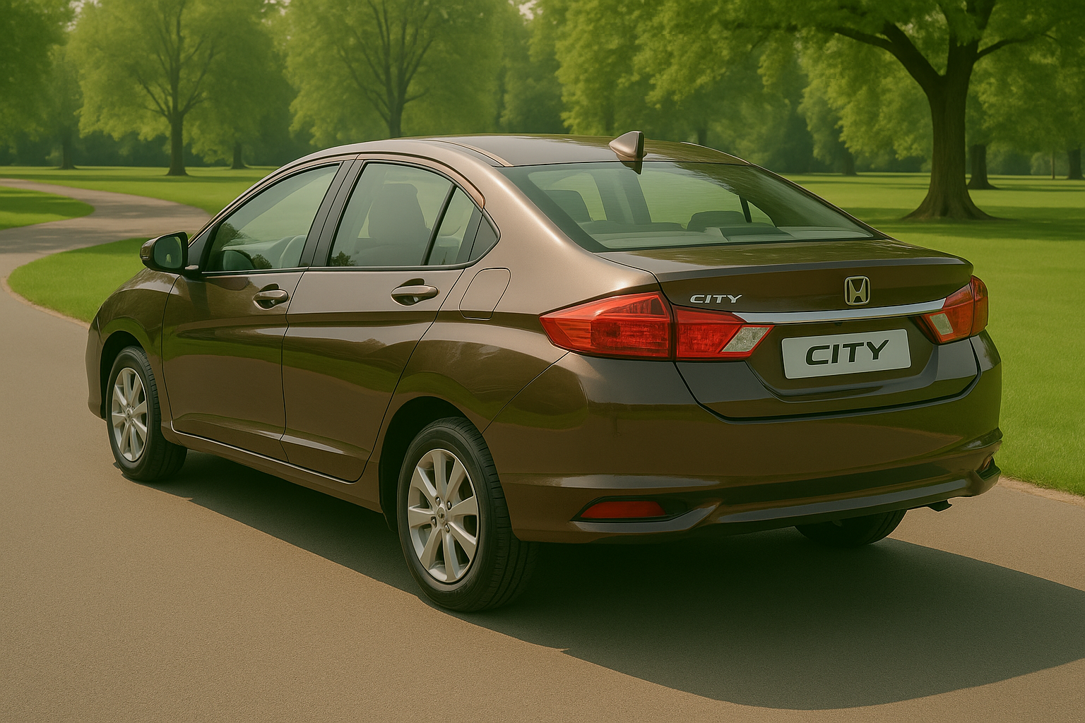 
								Honda City Brown 2017 full									