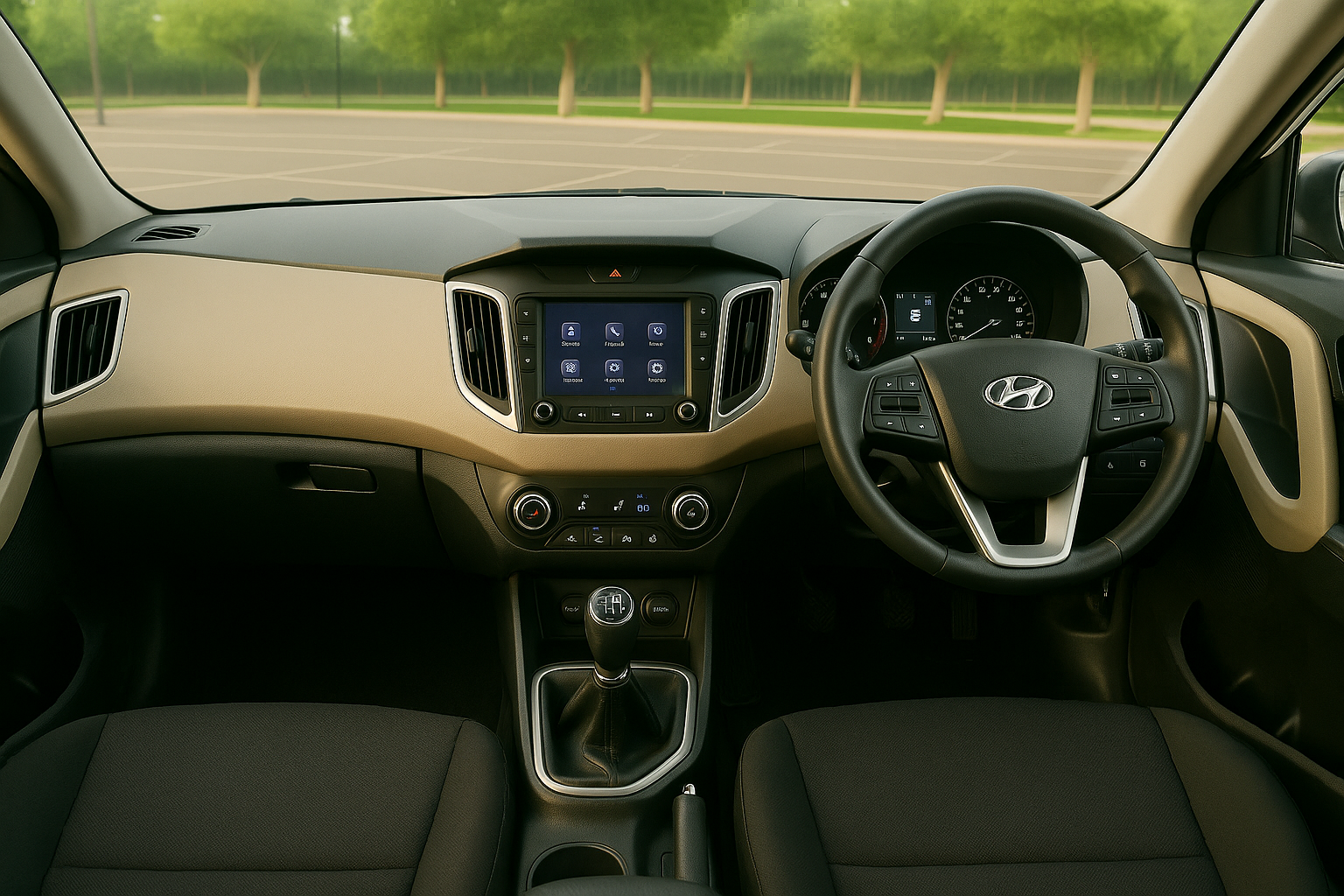 
								Hyundai Create White 2019 full									