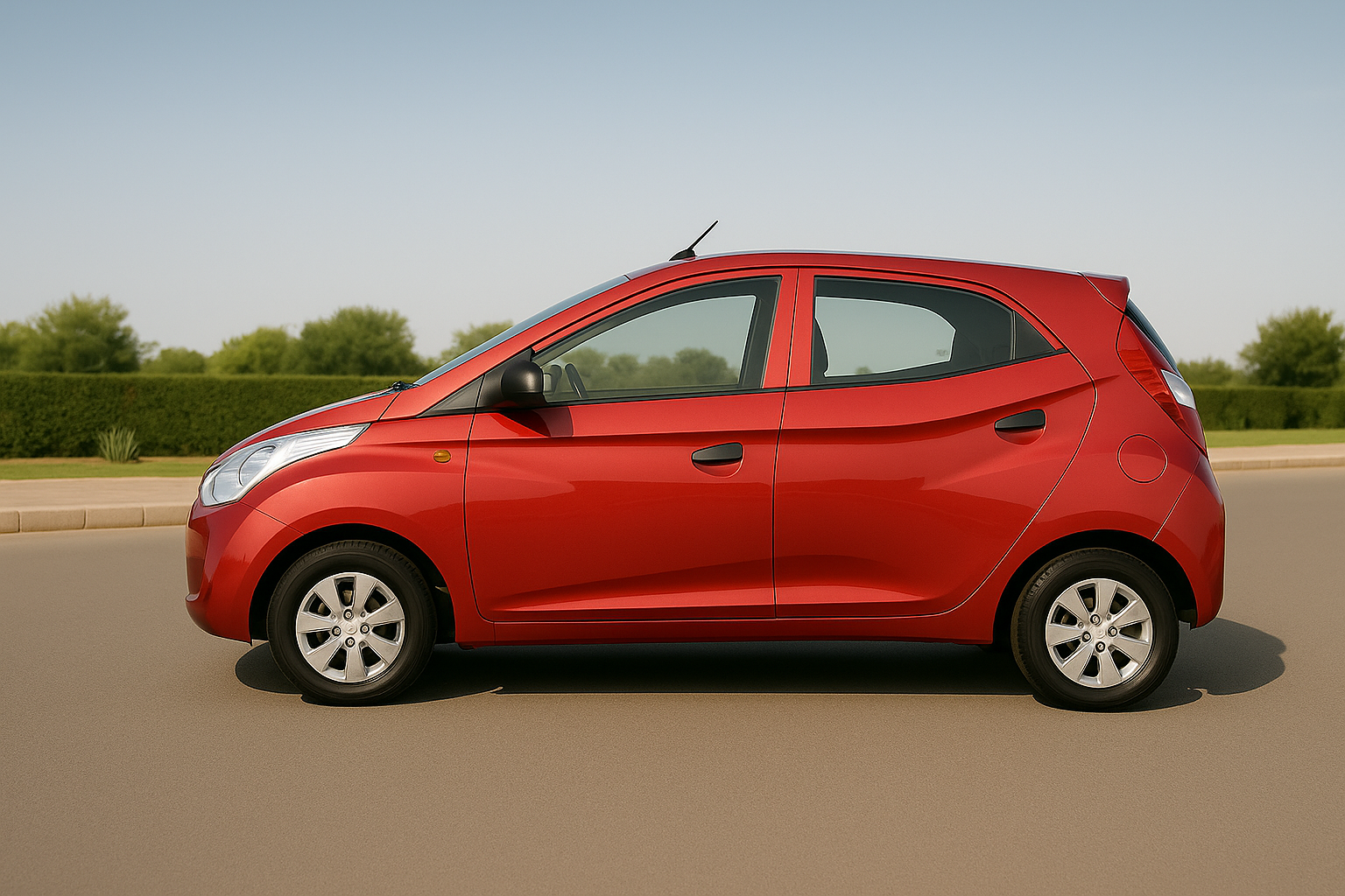 
								Hyundai Eon Red 2016 full									