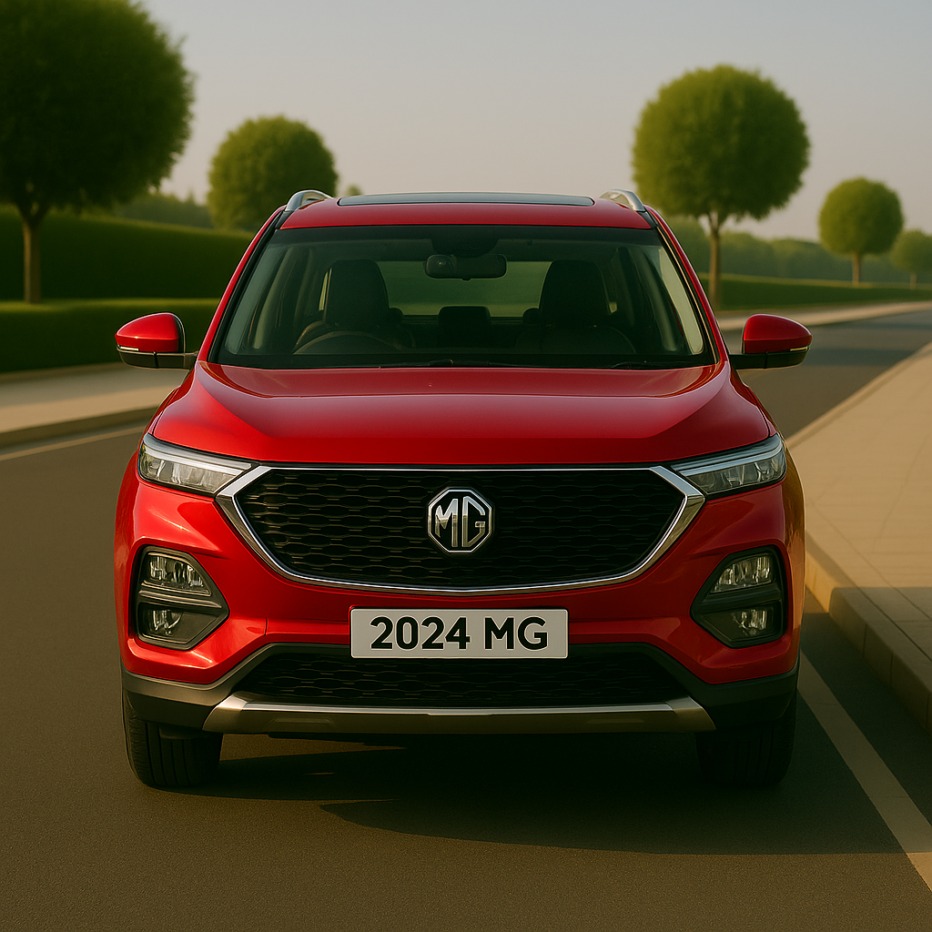 
								MG Hector Red 2024 full									