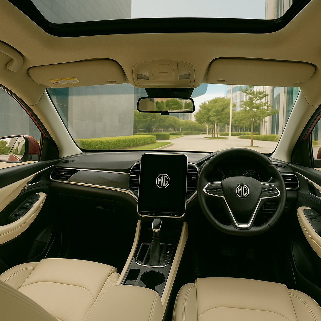 
								MG Hector Red 2024 full									