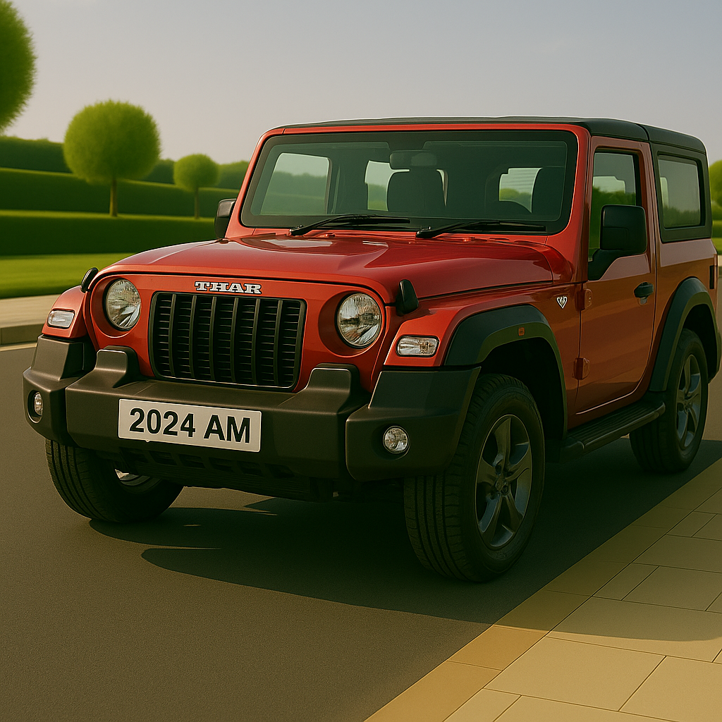 
								Mahindra Thar Red 2022 full									