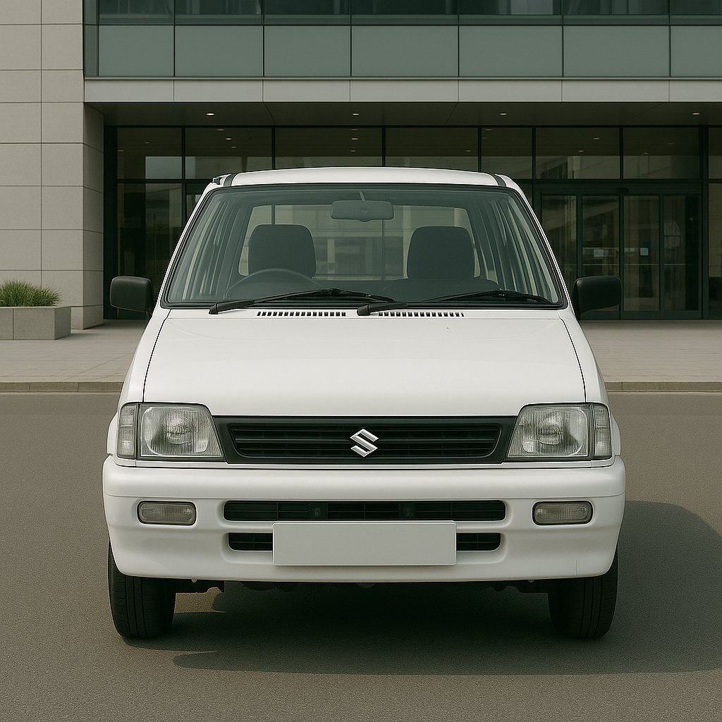 
								Maruti 800 White 1999 full									