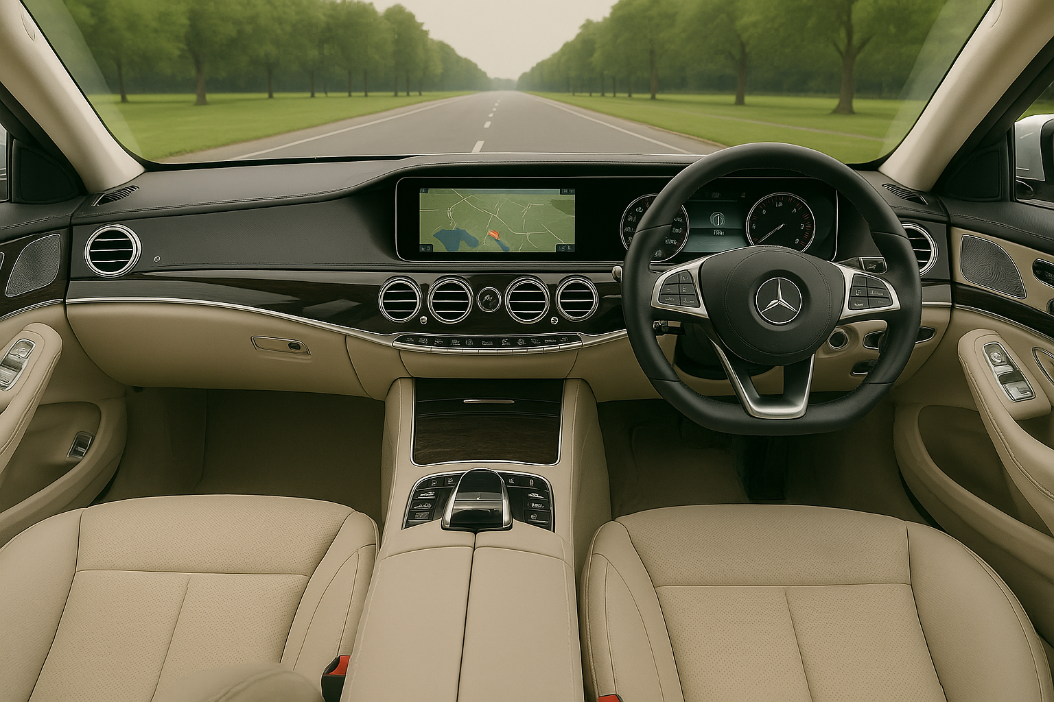 
								Mercedes S-Class Silver 2015 full									