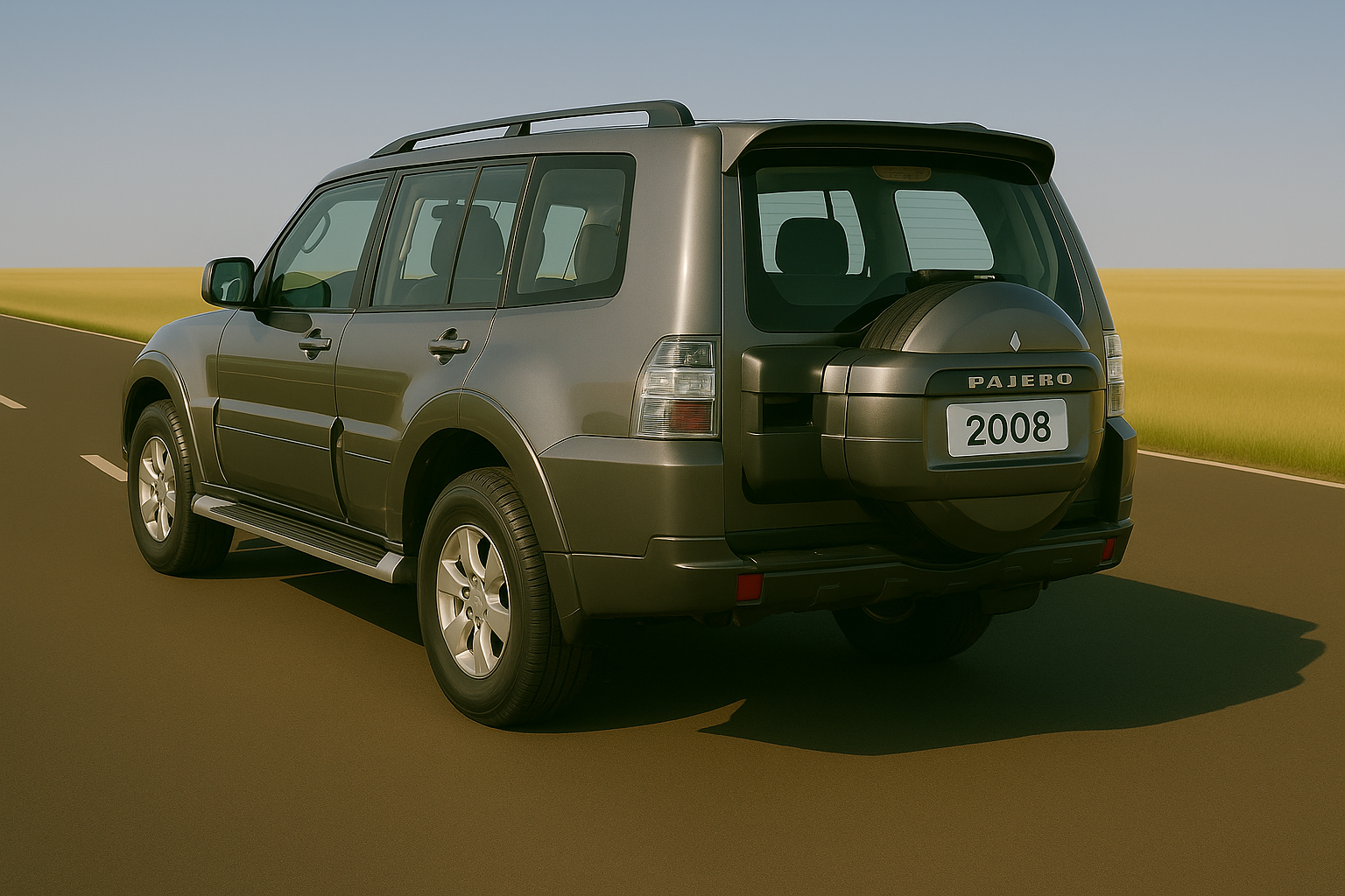 
								Mitsubishi Pajero Silver 2015 full									