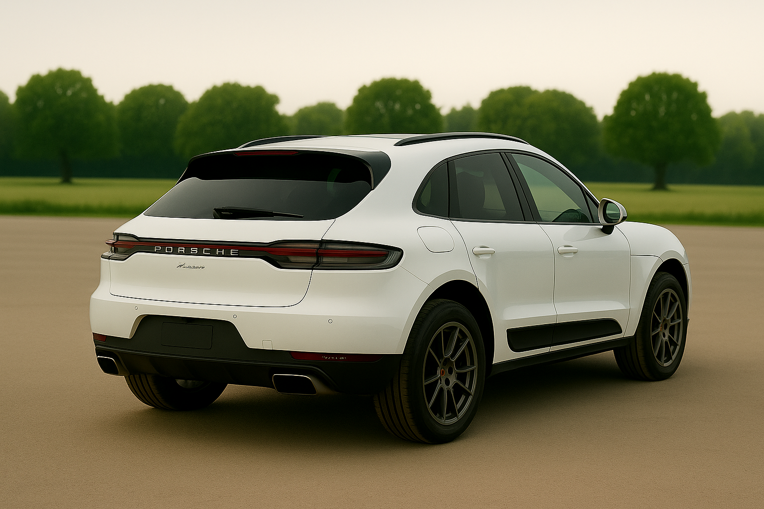 
								Porche Macan White 2022 full									