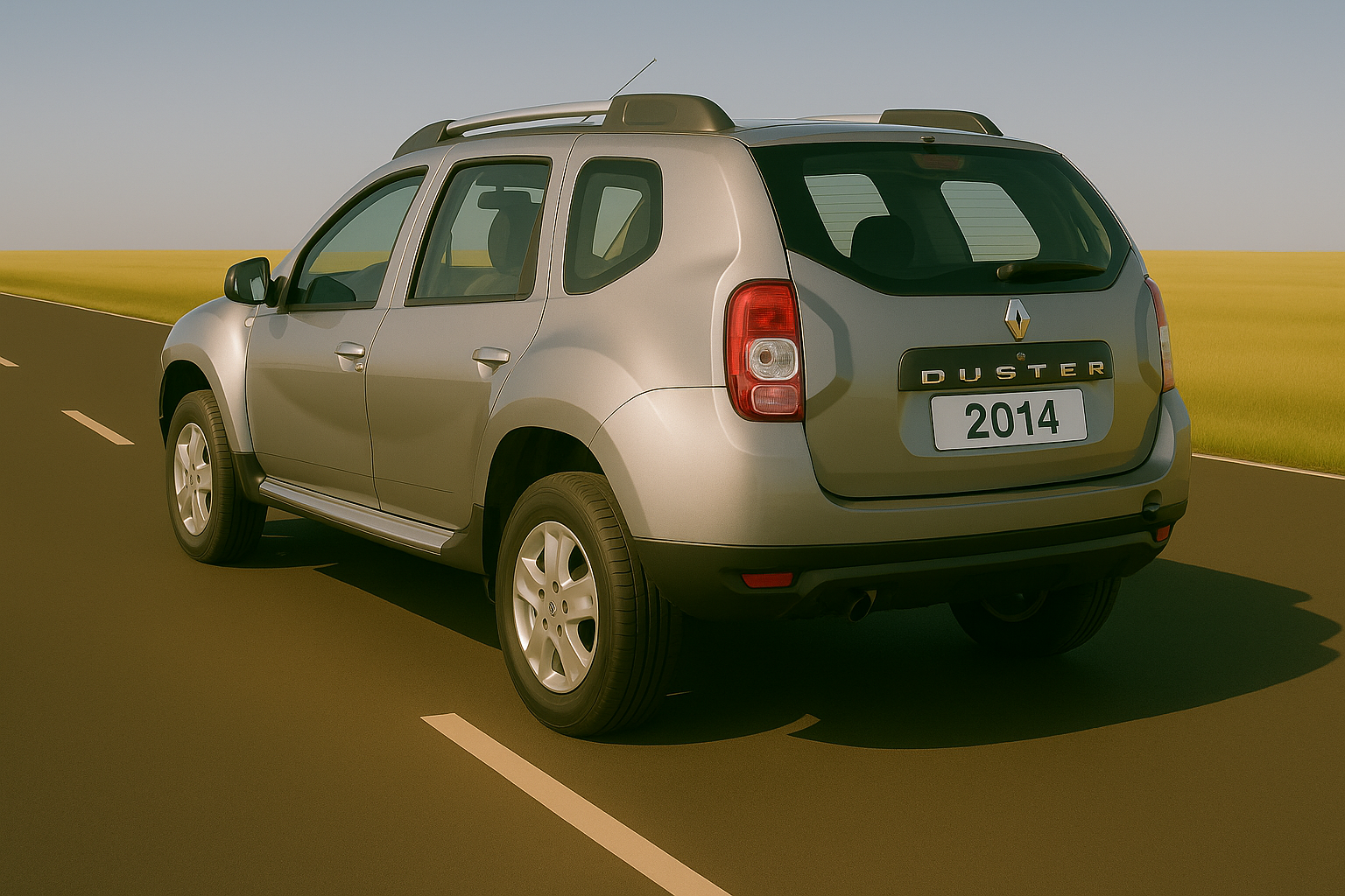 
								Renault Duster Silver 2014 full									