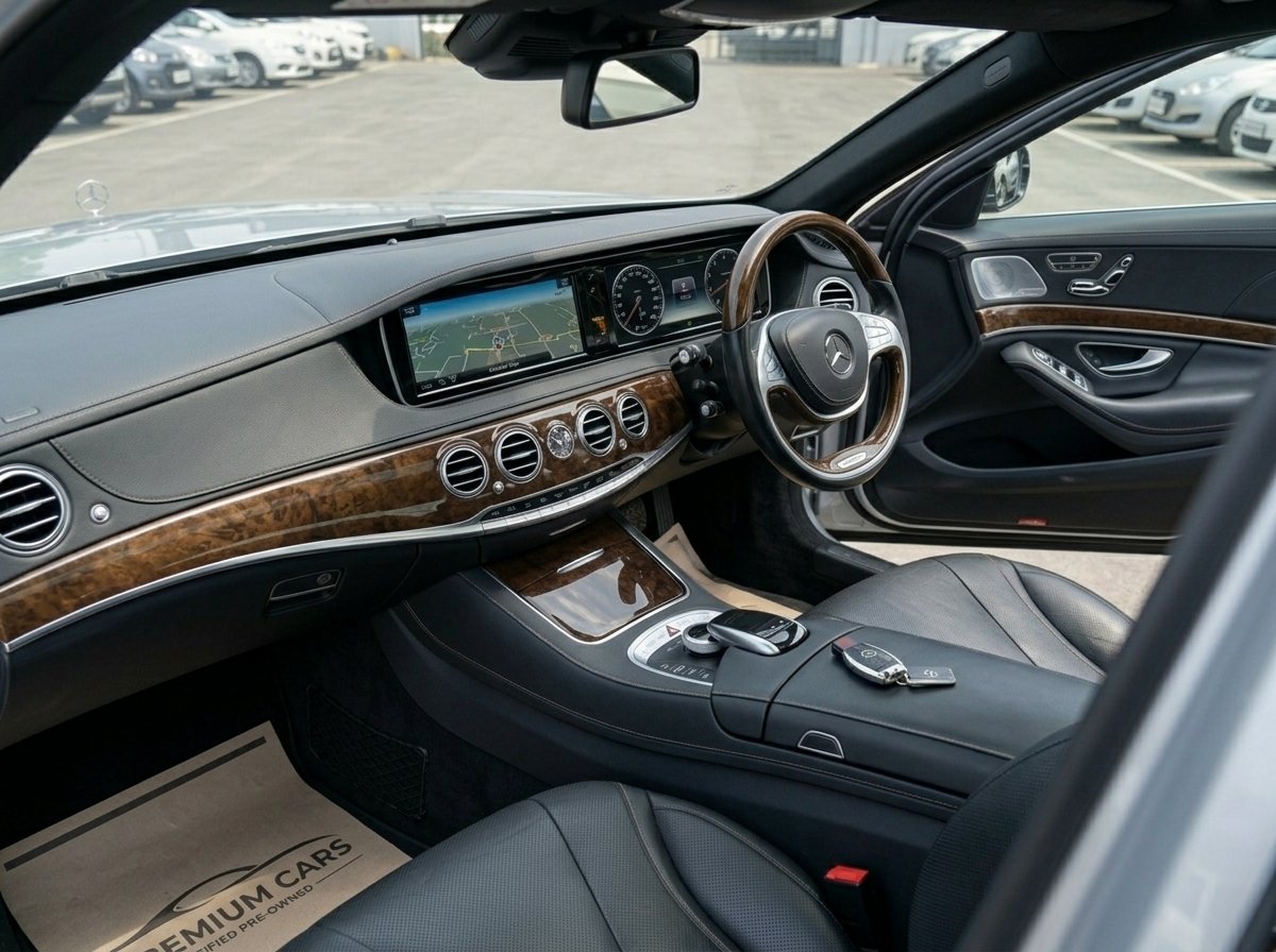 
								Mercedes S-Class Silver 2015 full									