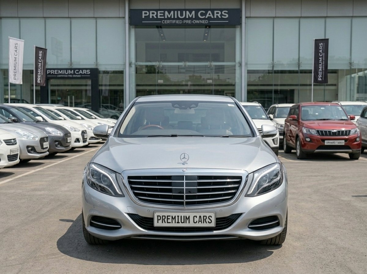 
								Mercedes S-Class Silver 2015 full									