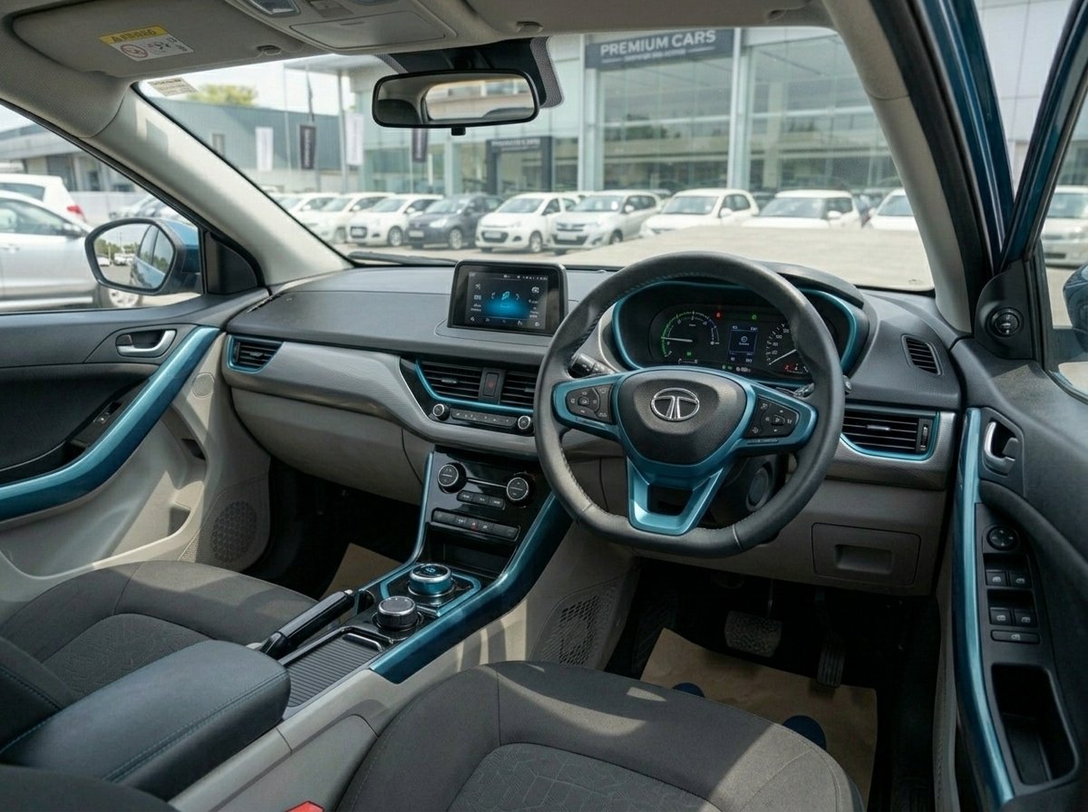 
								Tata Nexon Blue 2022 full									