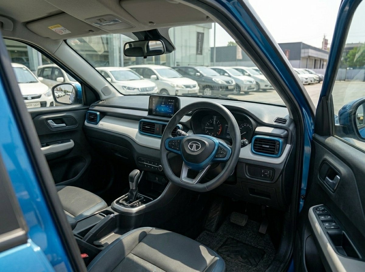 
								Tata Punch Blue 2022 full									